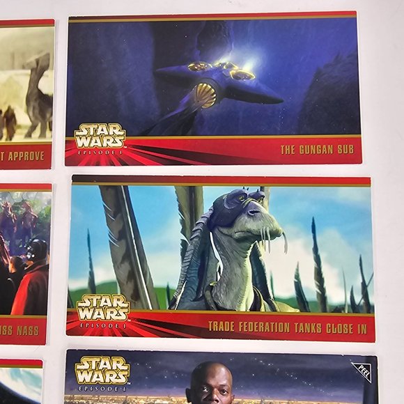 Topps Widevision Star Wars Episode I Trading Cards Lot 8 Cards - Picture 5 of 9